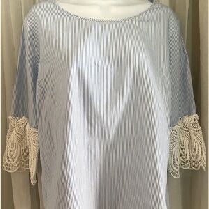 Christopher & Banks Striped Blouse- Excellent condition